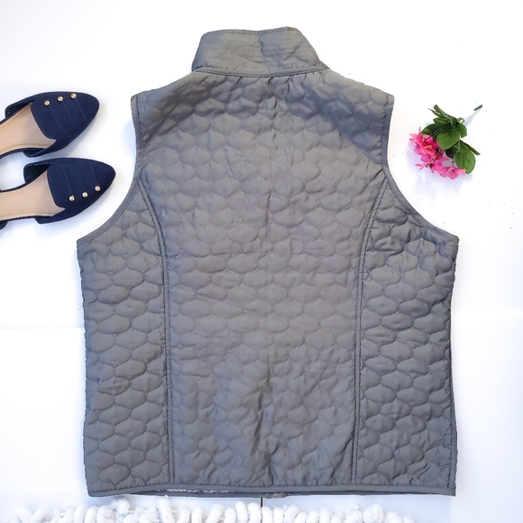 Gray reversible quilted vest - Picture 5 of 8